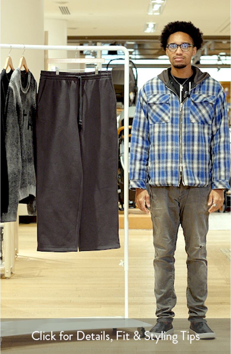 Straight Leg Fleece Sweatpants, sales video thumbnail