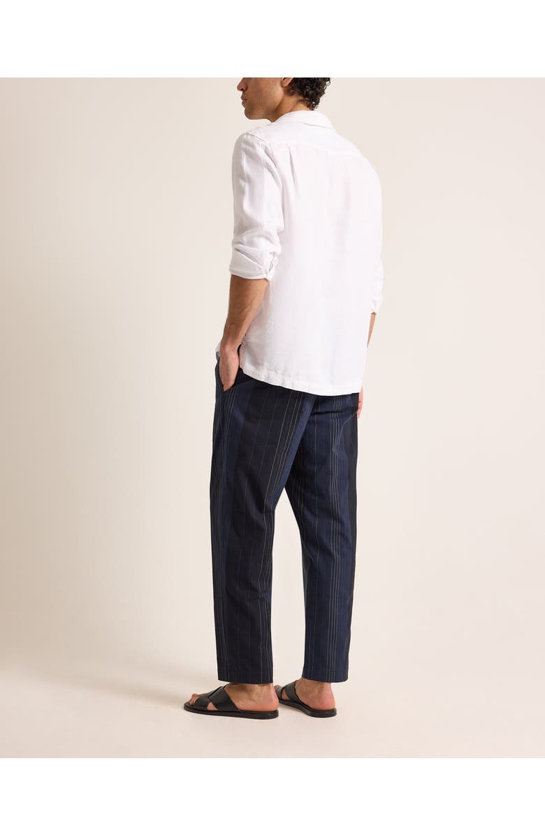 Orlebar Brown Vincent Linen Relaxed Fit Linen Long Sleeve Overhead Shirt, Alternate, color, White