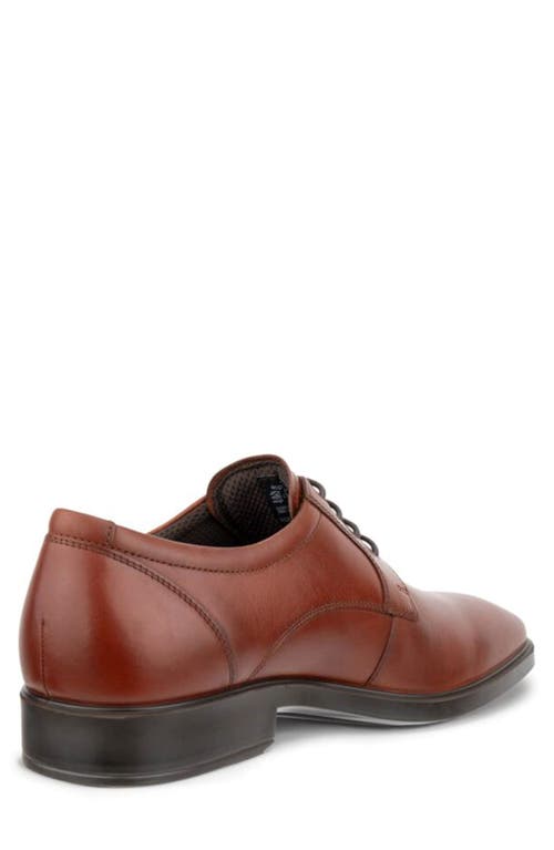 Ecco Queenstown Plain Toe Derby In Brown