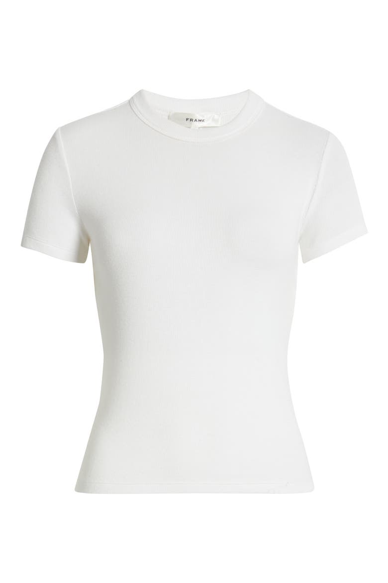 Rib Baby Tee, Alternate, color, WHITE