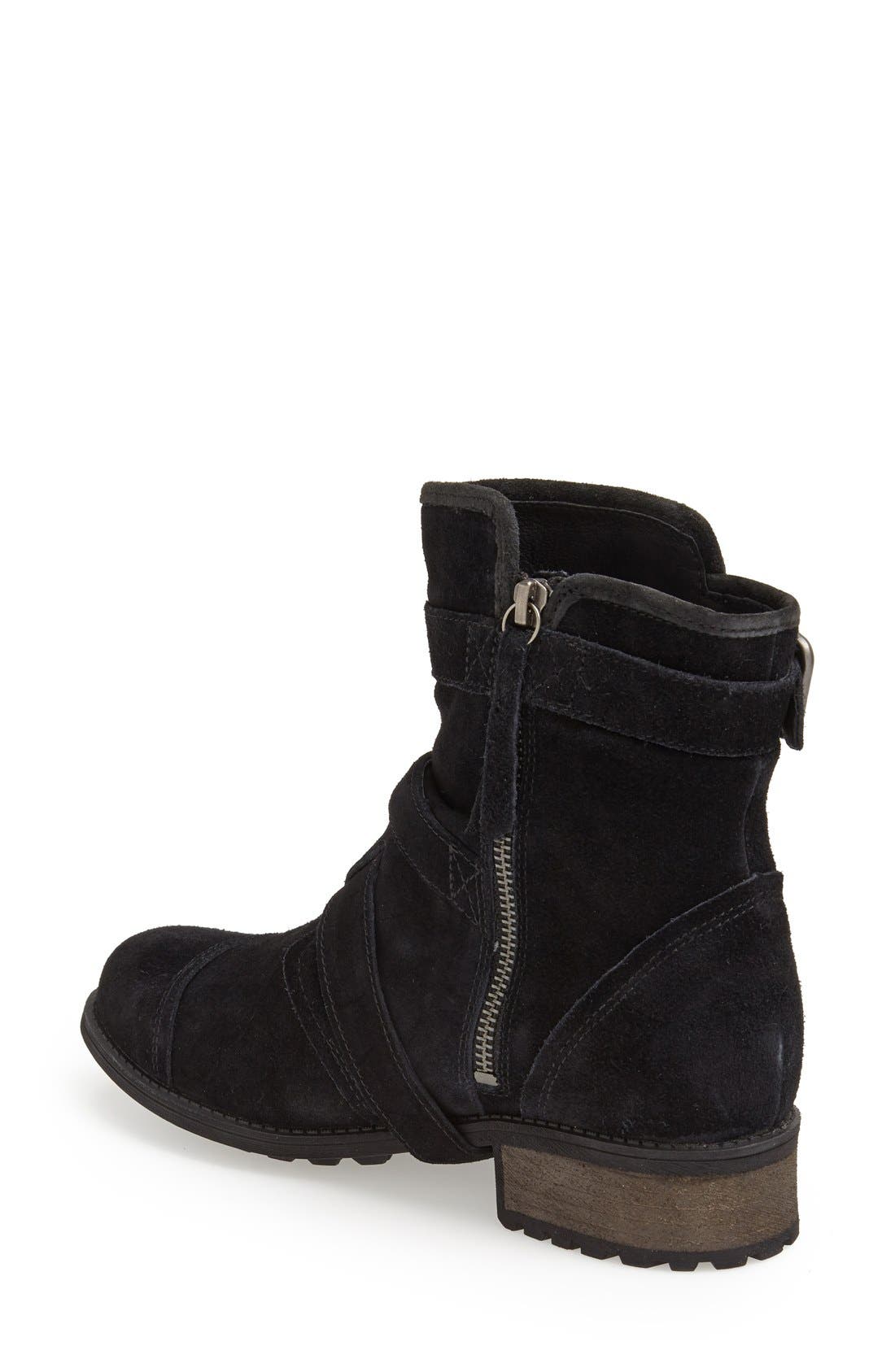 UGG<sup>®</sup> Australia 'Finney' Suede Moto Boot, Alternate, color, 
