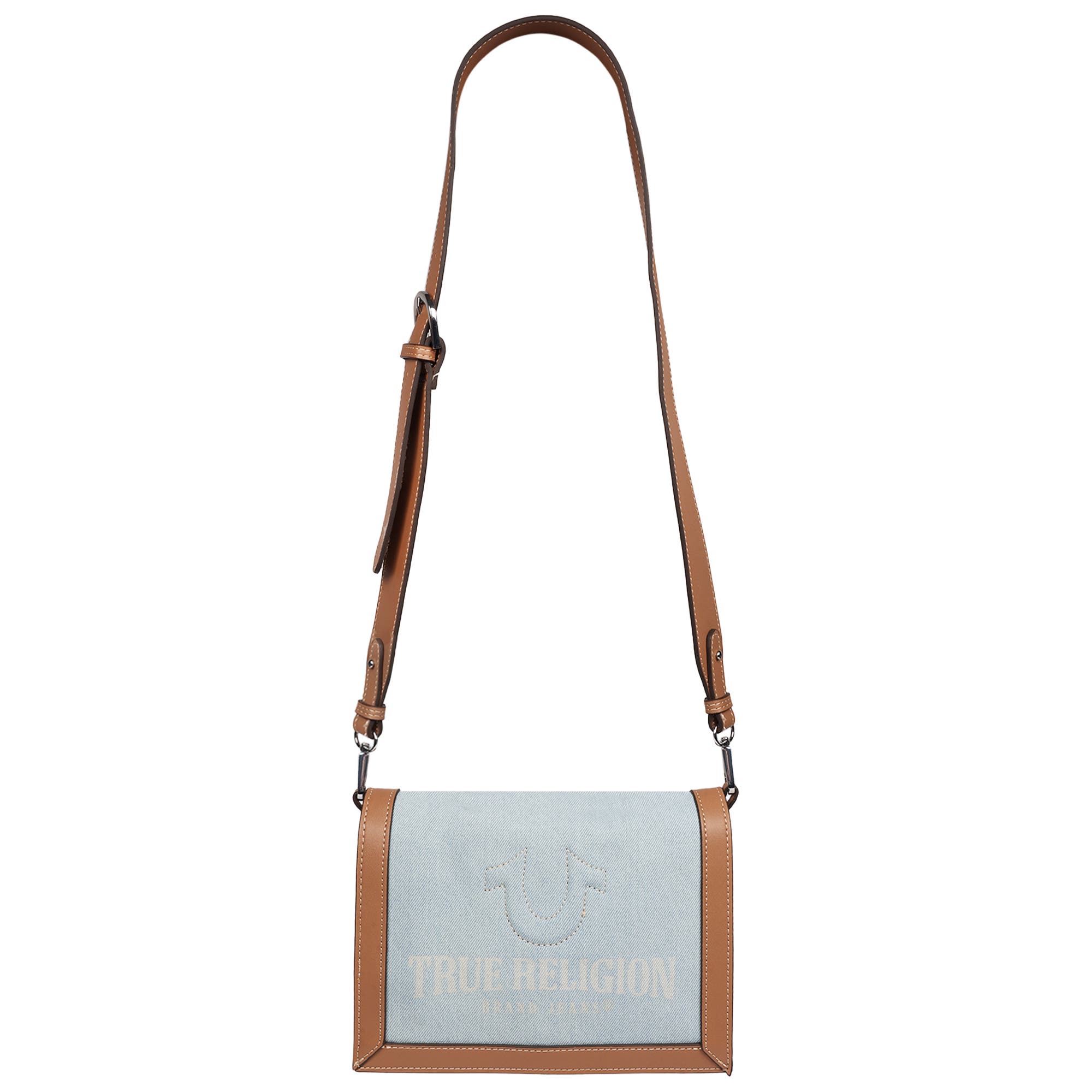 True Religion Multi-Compartment Crossbody, Alternate, color, Light Blue