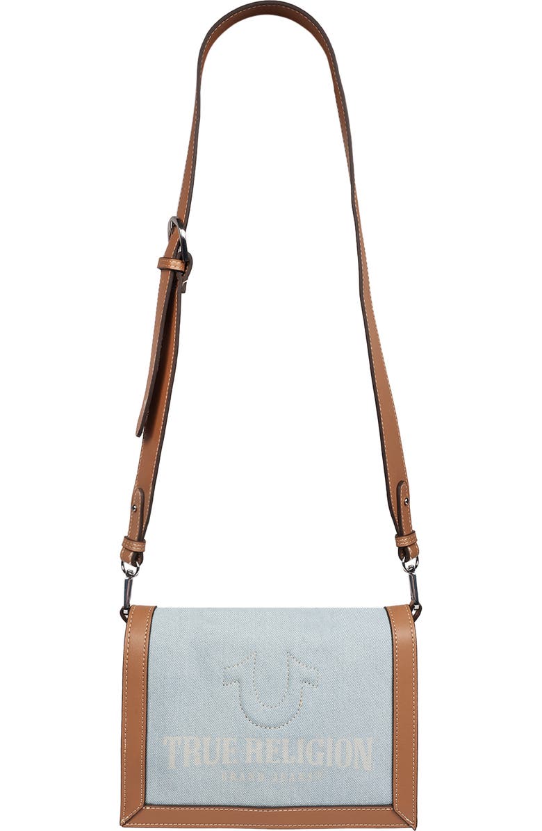True Religion Multi-Compartment Crossbody, Alternate, color, Light Blue