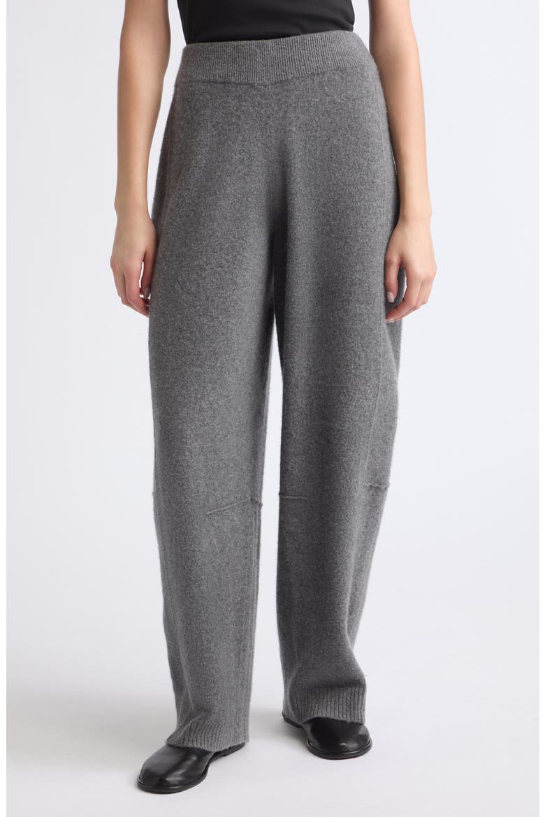 Felted Barrel Pants, Main, color, CHARCOAL