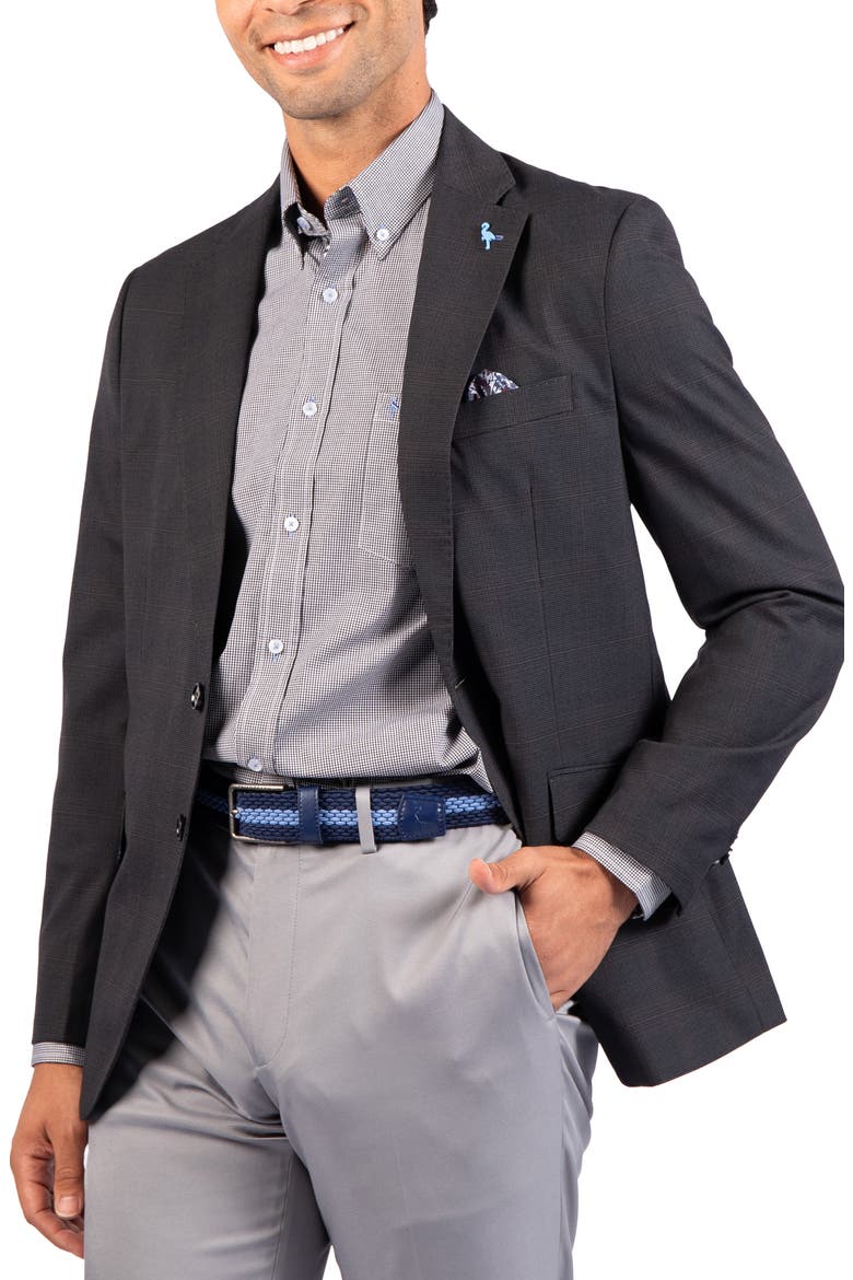 Shadow Glen Plaid Sport Coat, Alternate, color, CHARCOAL