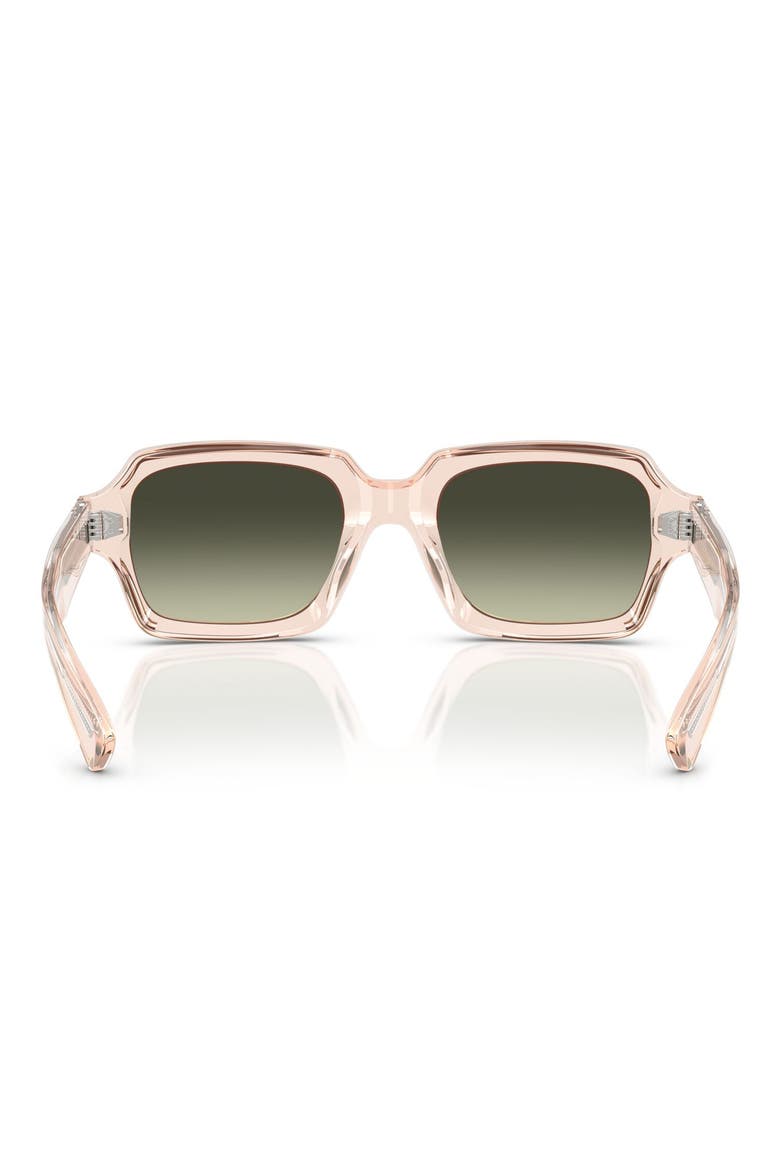 Devaney 53mm Rectangular Sunglasses, Alternate, color, CHERRY BLOSSOM / G-15 GRADIENT