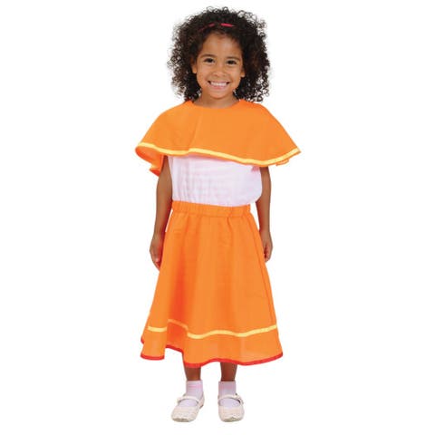 Festive Multiethnic Mexican Huipil Girl Garment