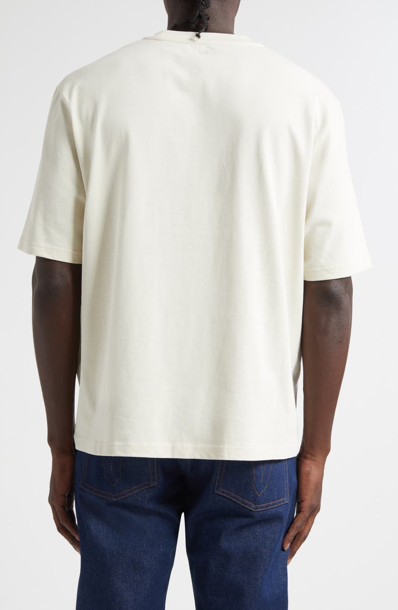 AMI PARIS Ami de Coeur Cotton T-Shirt, Alternate, color, Ivoire