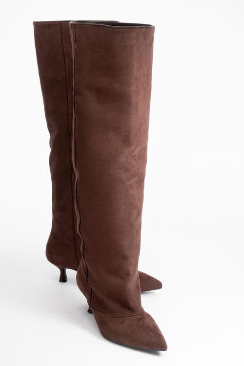 Prologue Shoes Zach Over The Knee Boot In Brown