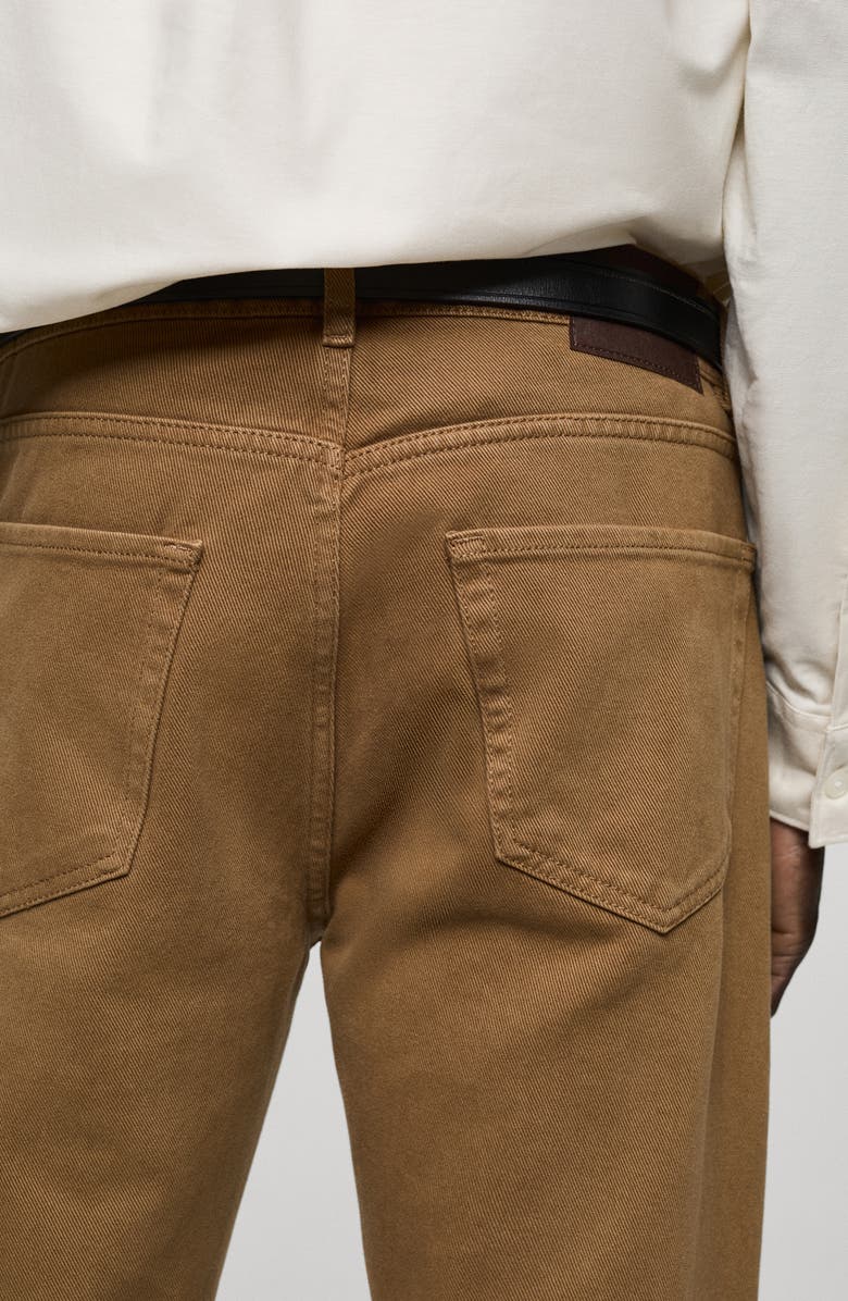 MANGO Straight Leg Jeans, Alternate, color, Medium Brown