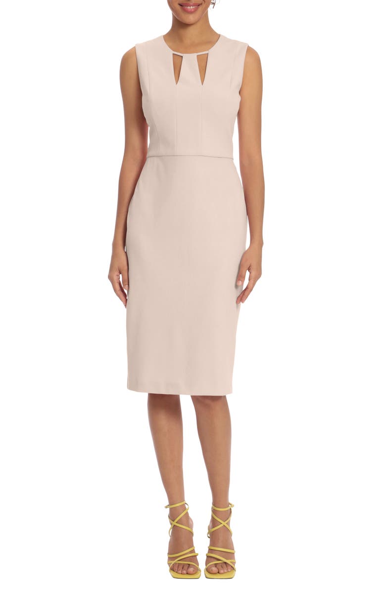 Donna Morgan Cutout Sheath Midi Dress, Main, color,