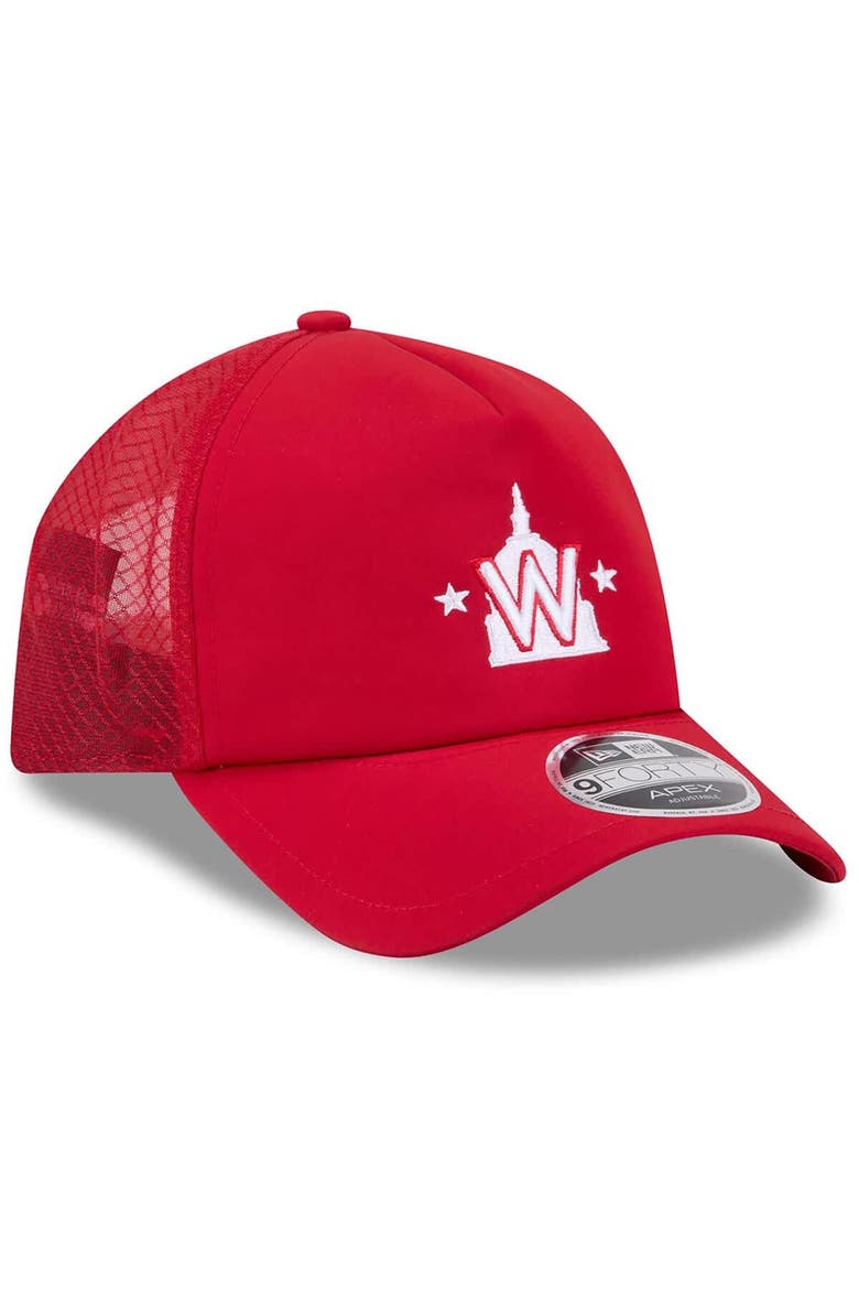 Men's New Era Red Washington Nationals 2026 Batting Practice Alternate Apex 9FORTY Adjustable Hat, Alternate, color, Red