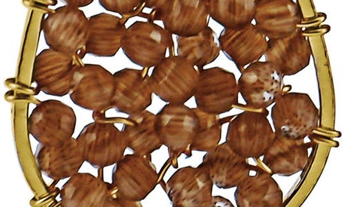 Panacea Cultured Freshwater Pearl & Crystal Beaded Drop Earrings In Brown