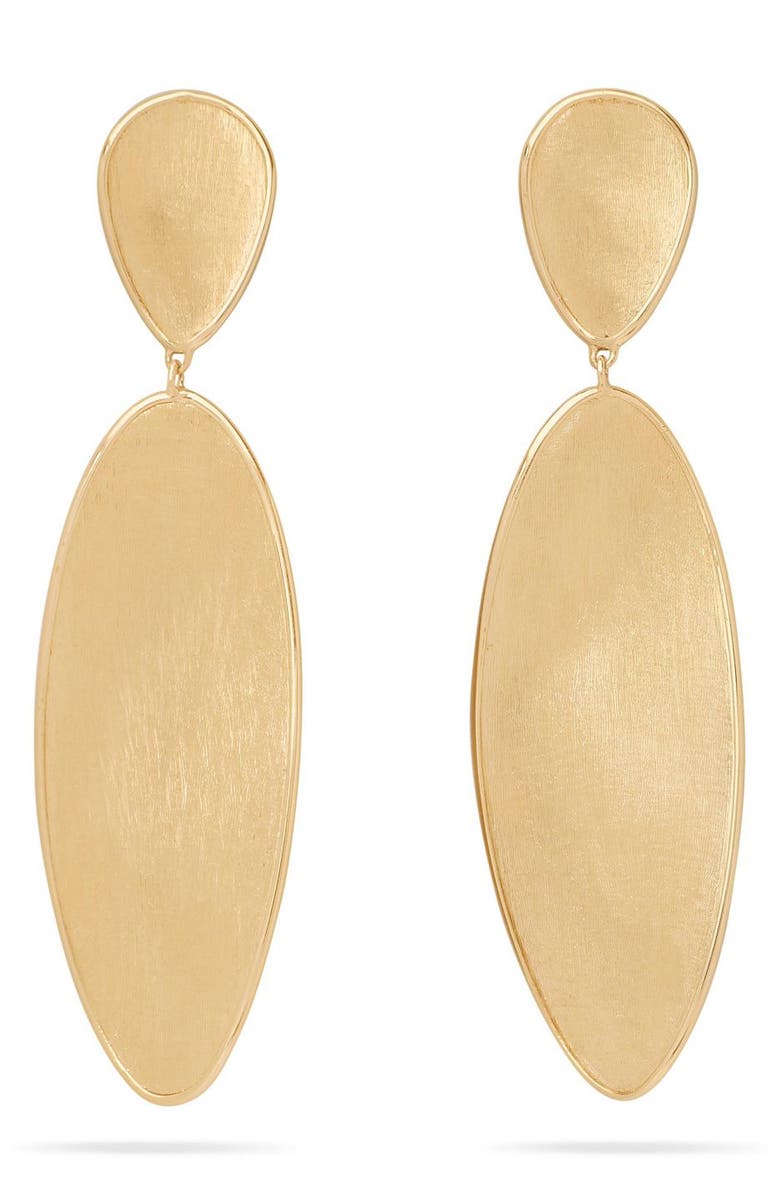 Marco Bicego Lunaria Twist Drop Earrings, Main, color, Gold