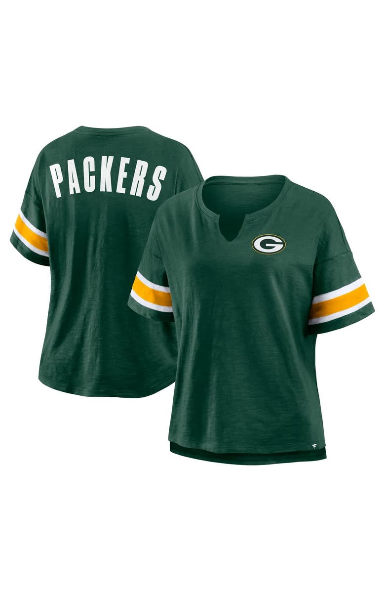 FANATICS Women's Fanatics Green Green Bay Packers Redzone Curl Route T-Shirt, Main, color, Green
