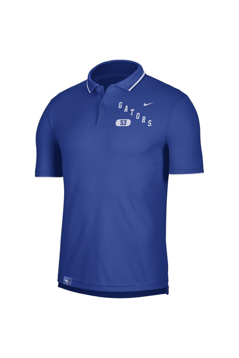 Men's Nike Royal Florida Gators Wordmark Performance Polo, Alternate, color, Royal