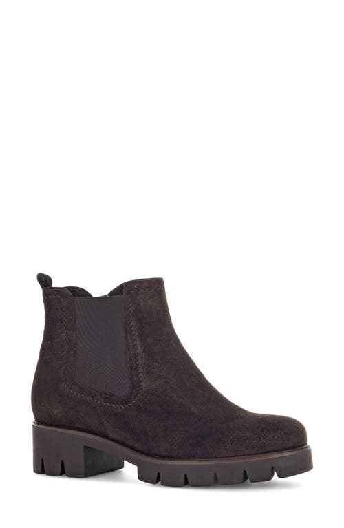 Gabor Lug Sole Chelsea Boot In Animal Print