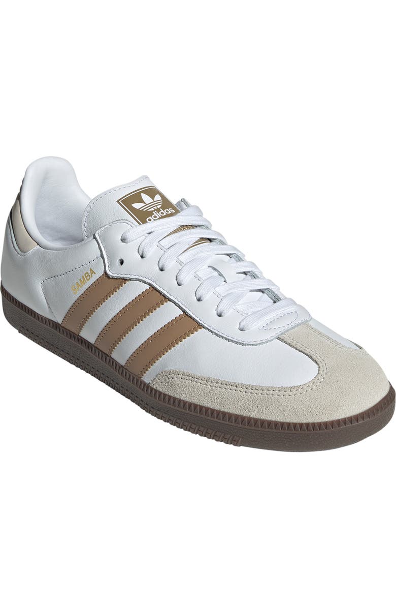adidas Samba OG Sneaker, Main, color, White/ Cardboard/ Gum