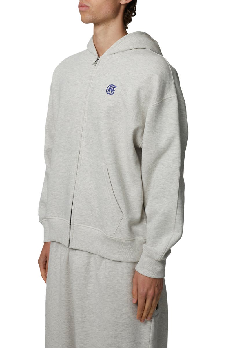 Good For Nothing Oversized Halftone Hoodie, Alternate, color, Grey