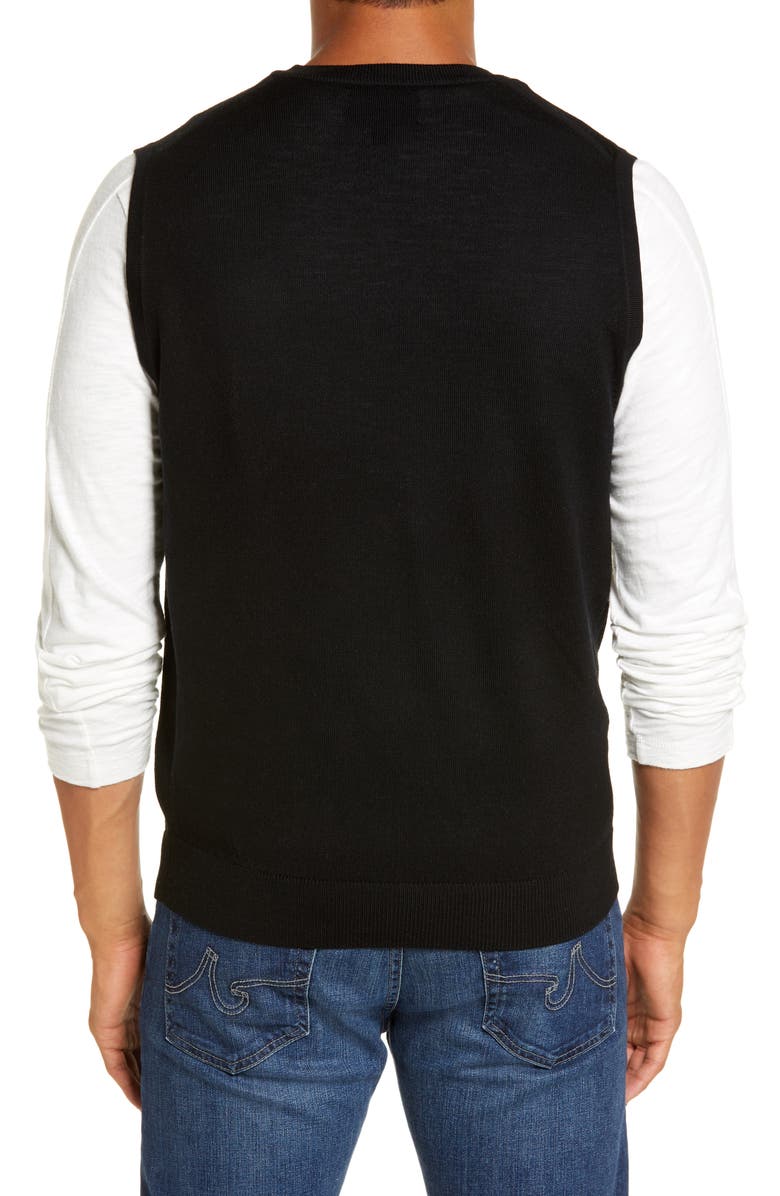 Nordstrom Men's Shop Merino Wool Sweater Vest, Alternate, color, 