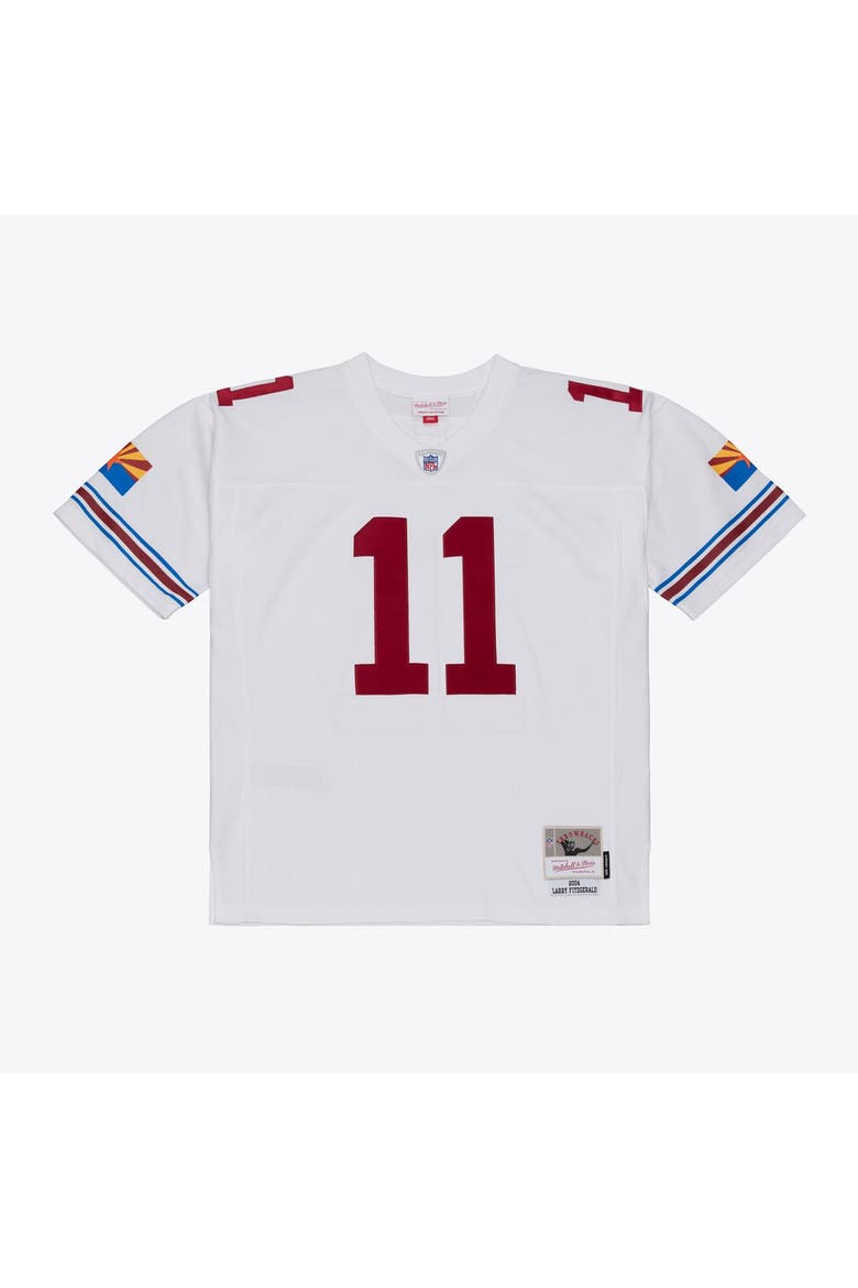 Men's Mitchell & Ness Larry Fitzgerald White Arizona Cardinals 2004 Legacy Replica Player Jersey, Main, color, White