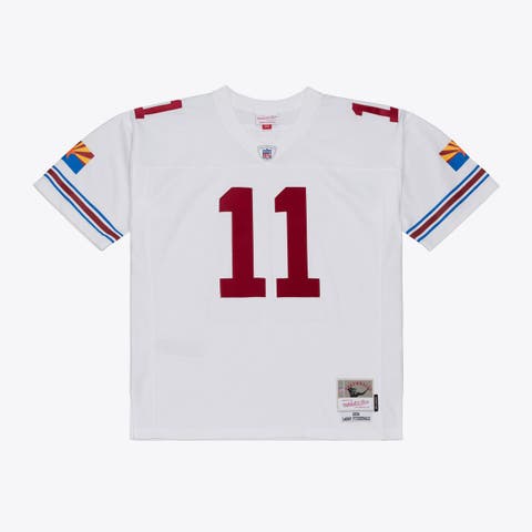Men's Mitchell & Ness Larry Fitzgerald White Arizona Cardinals 2004 Legacy Replica Player Jersey