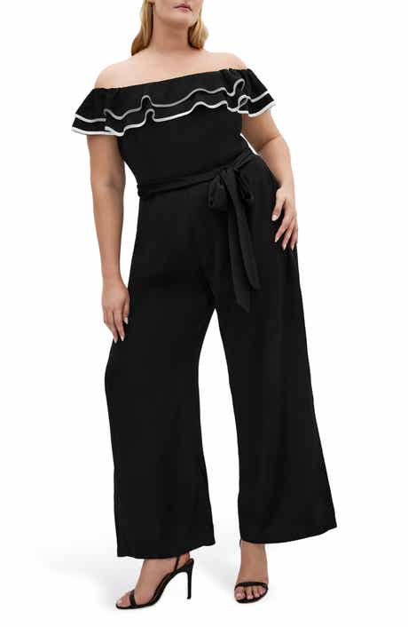 Demure Frill Off the Shoulder Jumpsuit
