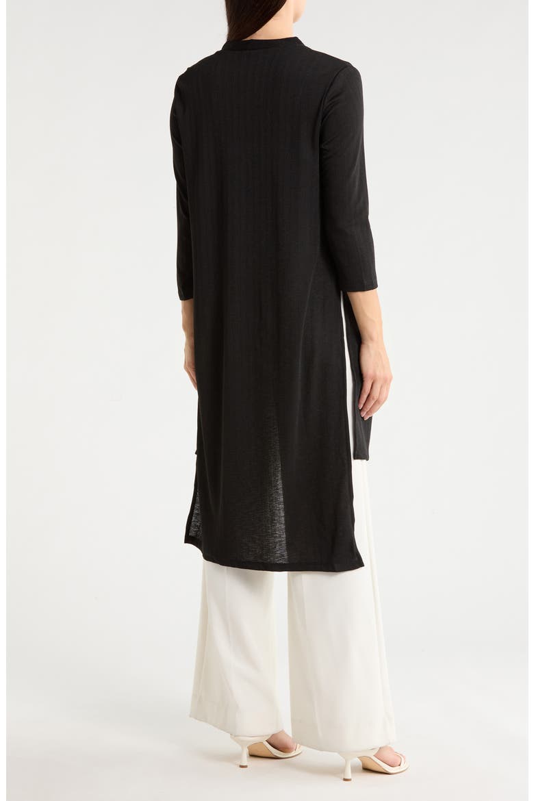 Lightweight Duster Jacket, Alternate, color, BLACK