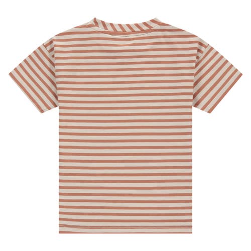 Stains And Stories By Babyface Striped Short Sleeve T-shirt With Pocket Accent In Gray