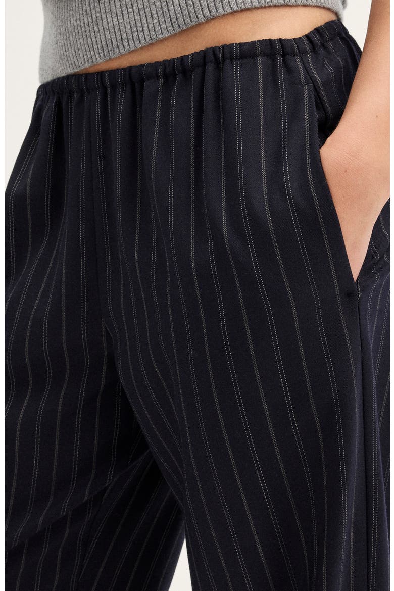 The Devon Pant, Alternate, color, NAVY CREAM STRIPE