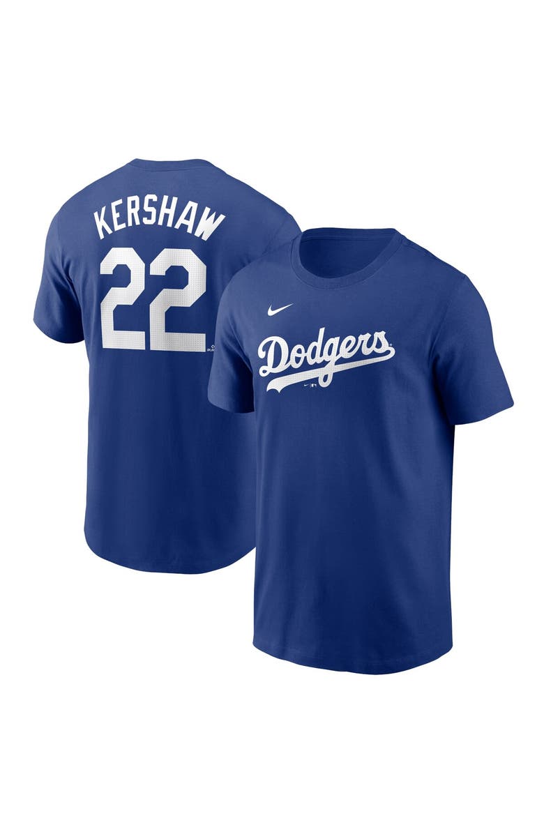 Nike Men's Nike Clayton Kershaw Royal Los Angeles Dodgers Fuse Name & Number T-Shirt, Alternate, color, Royal