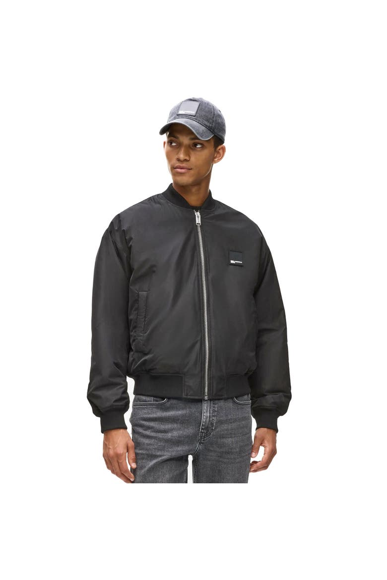 Men's Bomber Jacket, Main, color, Black