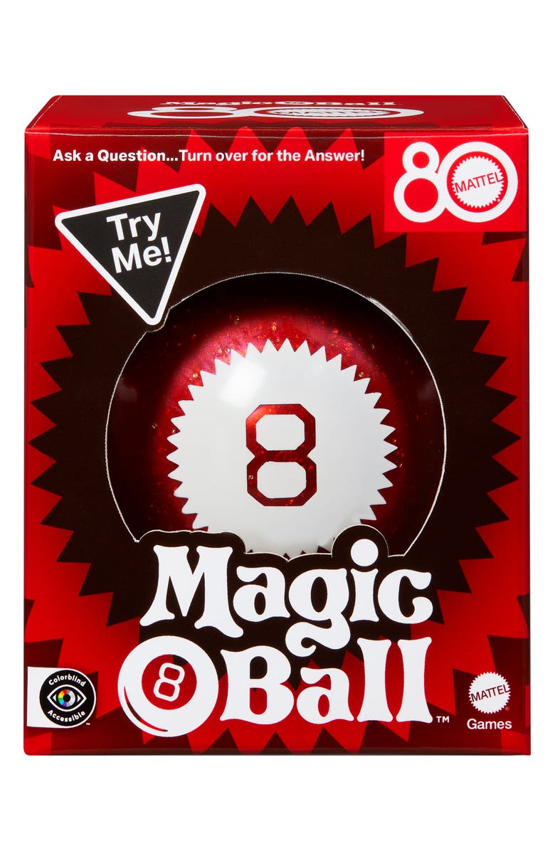 Mattel 80th Anniversary Magic 8 Ball, Main, color, 