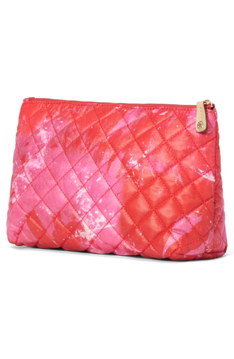 MZ Wallace Zoey Quilted Nylon Cosmetics Case, Alternate, color,