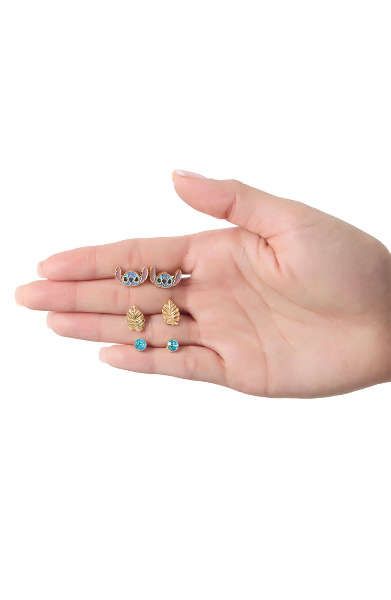 Disney Lilo and Stitch 3 Piece Earring Set, Alternate, color, Multi