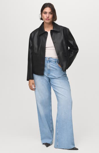 Sabina Faux Leather Jacket