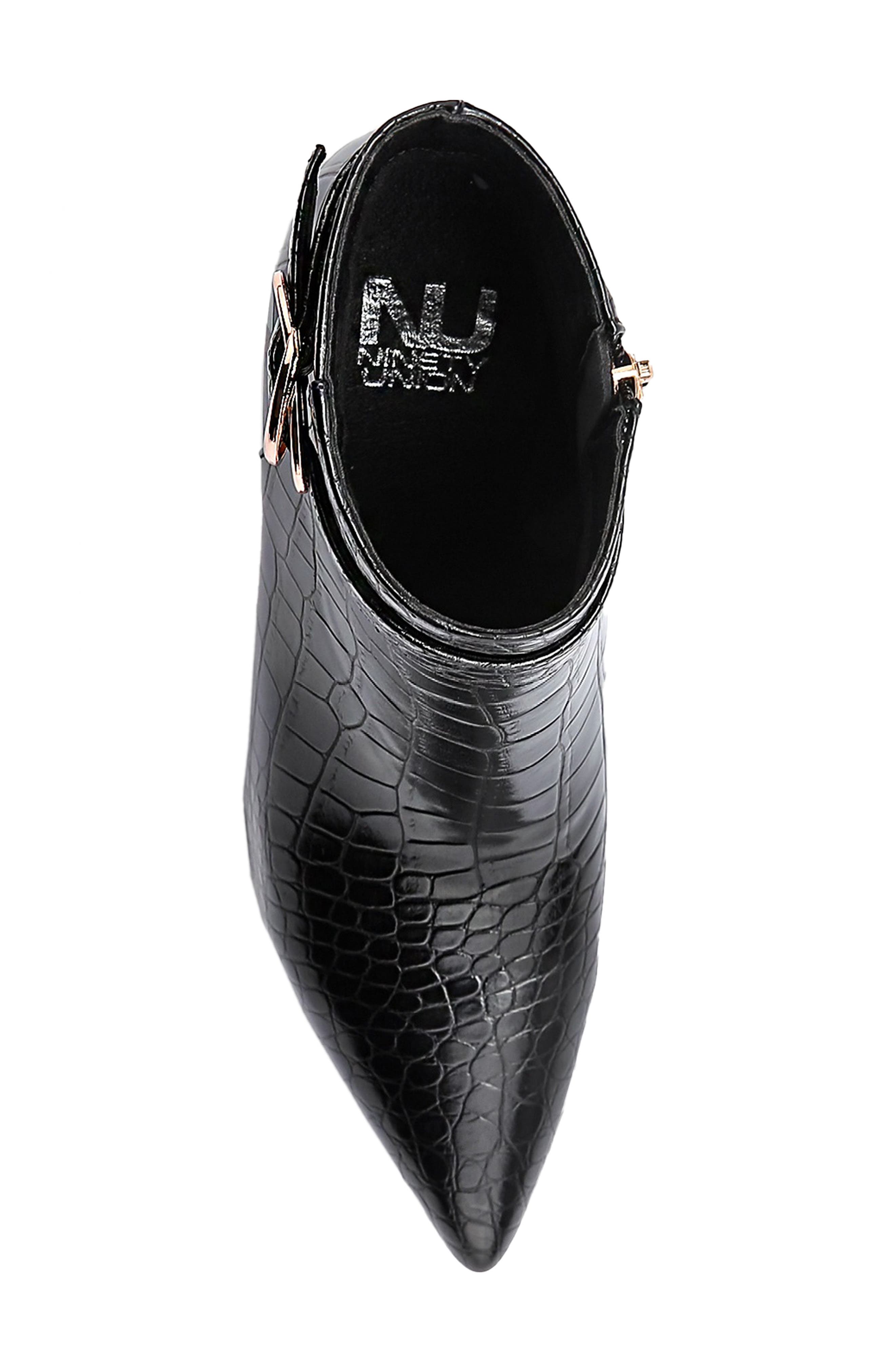 NINETY UNION Groovy Croc Embossed Boot, Alternate, color, Black