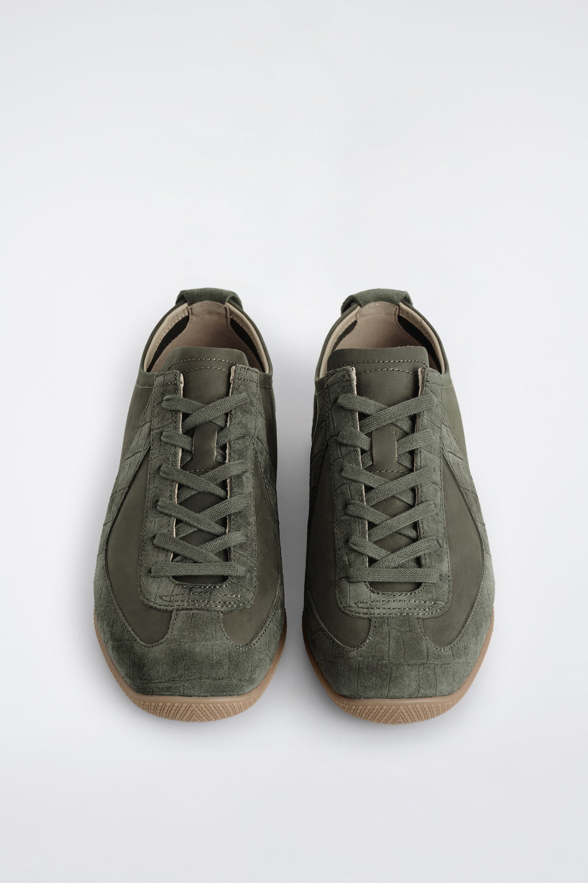 Nubuck And Suede Sneakers, Alternate, color, KHAKI