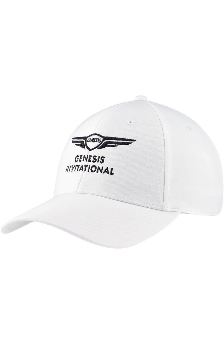 AHEAD Men's Ahead White Genesis Invitational Stratus Structured Ultimate Fit Adjustable Hat, Main, color, White
