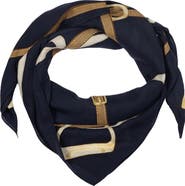 Lauren Ralph Lauren Belting Wool & Silk Square Scarf