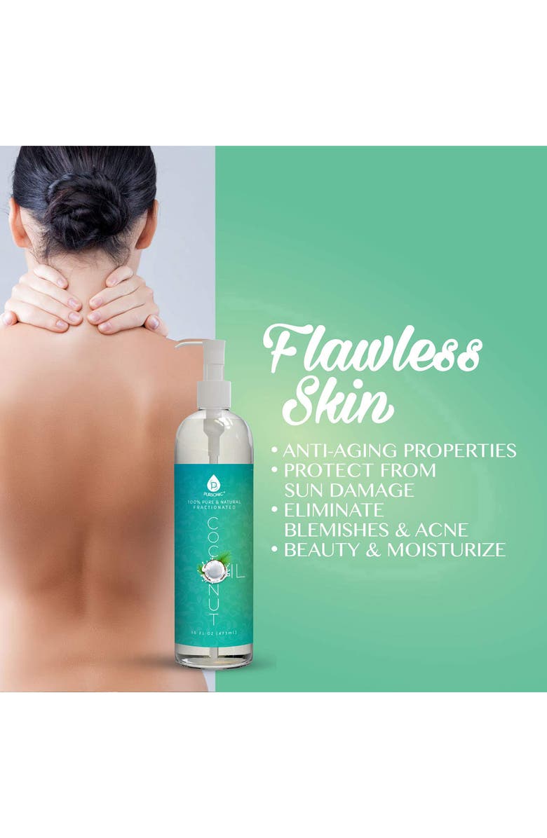 PURSONIC 100% Pure & Natural Fractionated Coconut Oil, Alternate, color, Multicolor