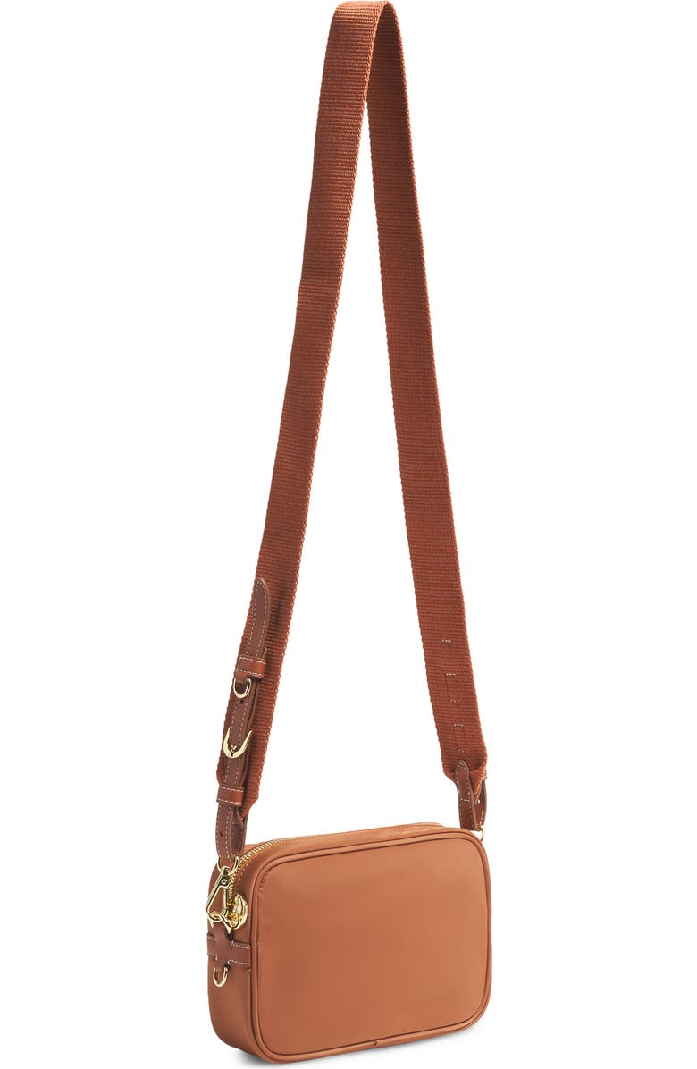Stoney Clover Lane Compact Nylon Camera Crossbody Bag, Alternate, color, Saddle