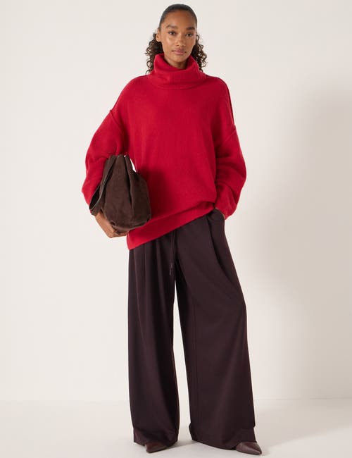 Hush Meryl Roll Neck Sweater In Red