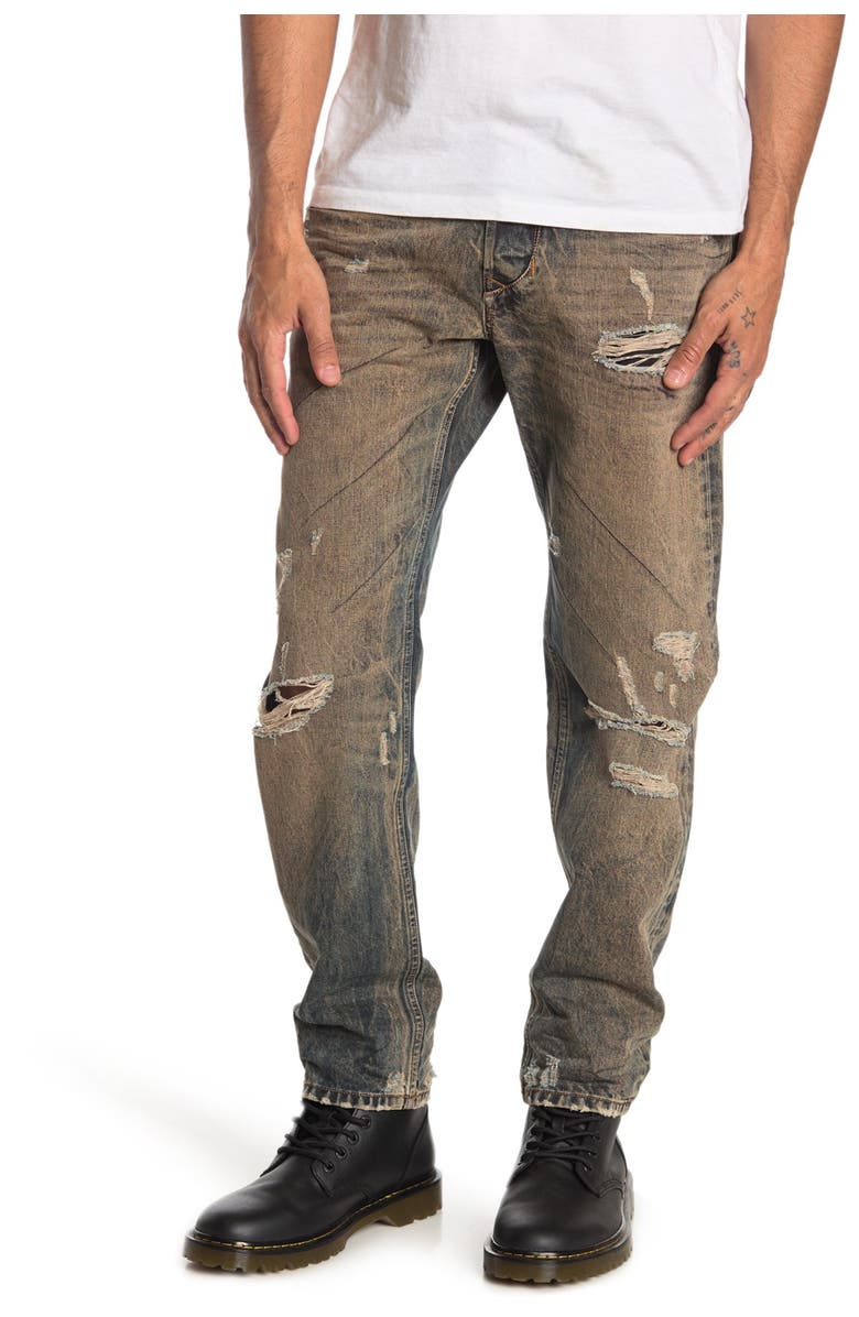 DIESEL<sup>®</sup> Larkee Distressed Straight Leg Jeans, Main, color, 