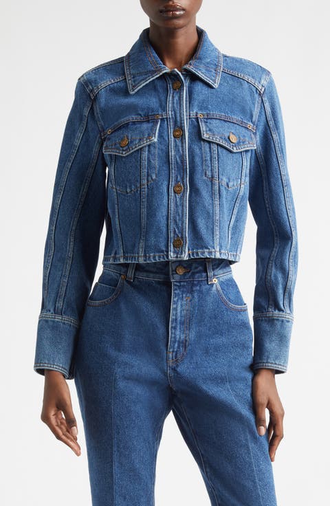 Crop Denim Jean Jacket