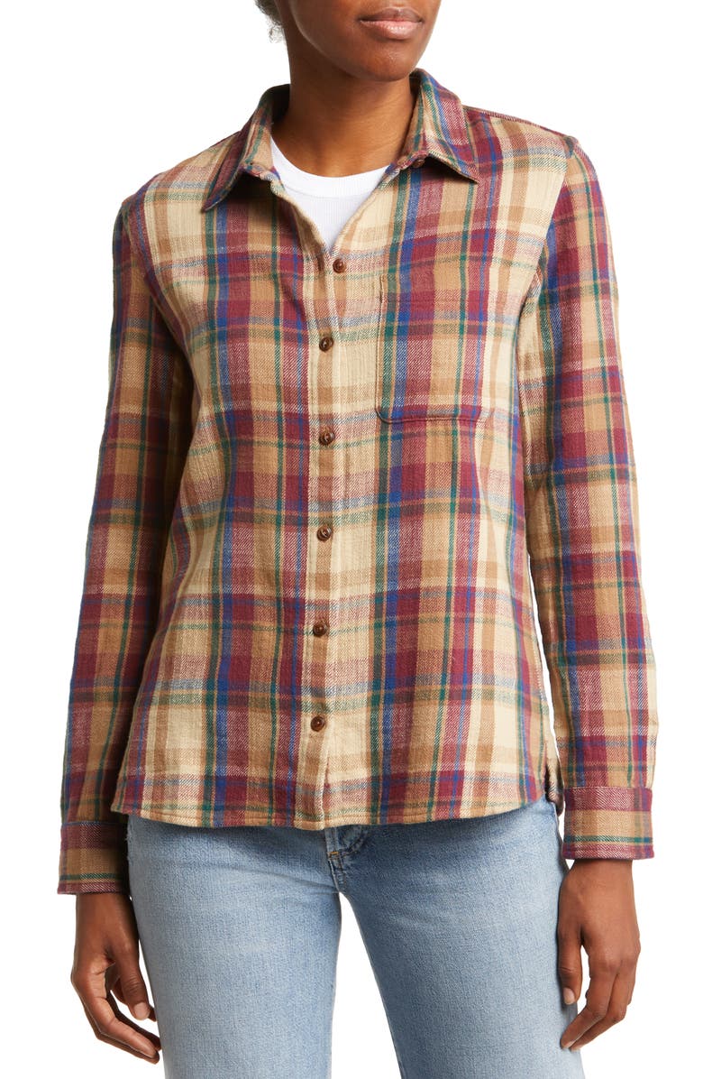 L.L.Bean Signature Heritage Plaid Cotton Flannel Button-Up Shirt, Alternate, color,