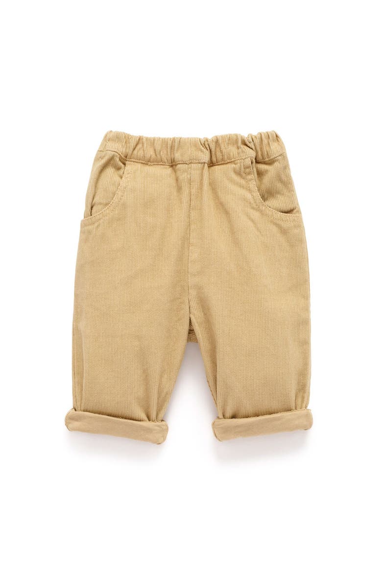 Lined Corduroy Pants, Main, color, Mushroom