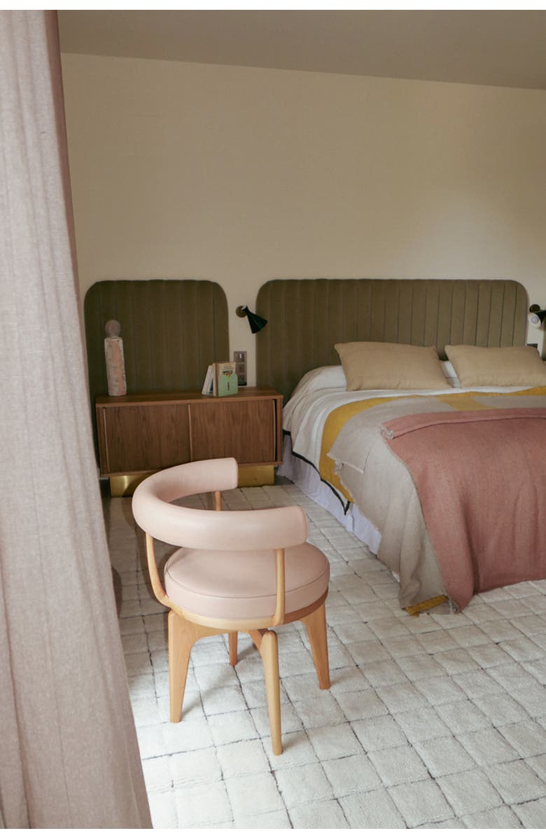 Lorena Canals Woolable Rug Runner Mosaic, Alternate, color, Natural Wool, Canvas Dark Grey