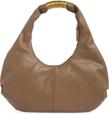 Ring Detail Slouchy Hobo Bag
