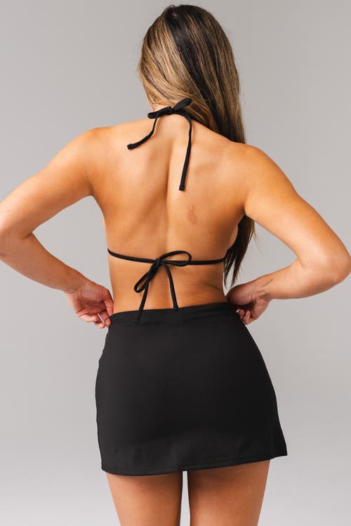 Vitality Tropica Swim Skirt In Black